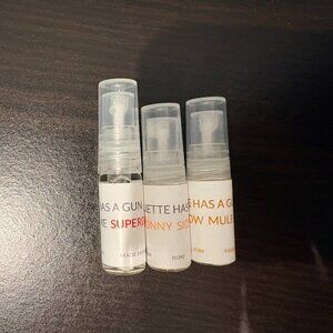 3 Juliette Has a Gun Samples JHAG Superdose, Moscow Mule, Sunny Side Up